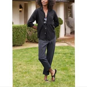 Frank&Eileen Wicklow The Italian Chino Performance Twill Washed Black Pant Siz 0